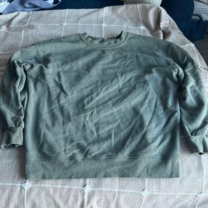 Green perfectly oversized Lululemon Crewneck